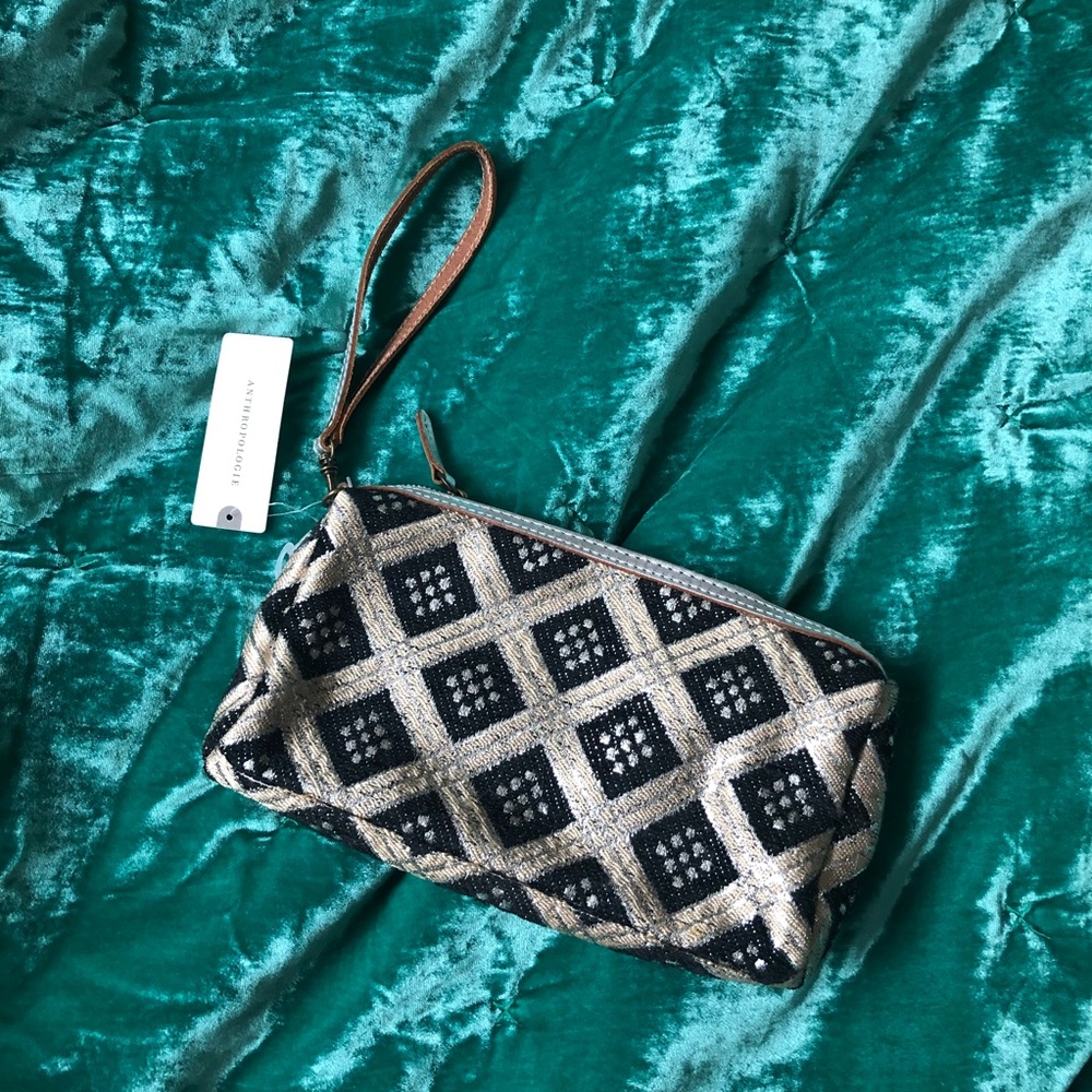 Anthropologie Shimmered Ivrie Wristlet - Picture 3 of 4